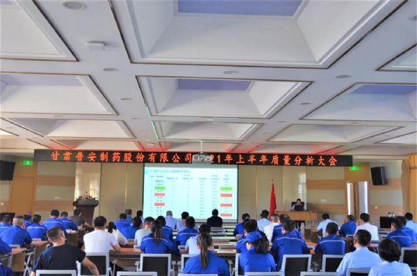 甘肃药业集团奕采制药召开上半年质量分析会 ​